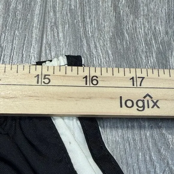 Vintage Adidas Track Pants Mens Large Y2K Baggy Cotton Lined Windbreaker - Picture 9 of 9